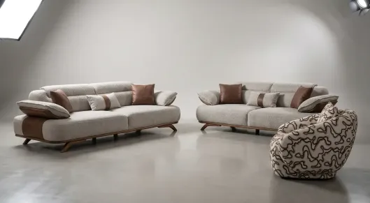 Product img 2, Lotus Ahşap Ayaklı Yataklı Koltuk Takımı